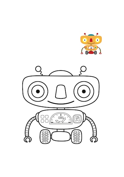 Nemesis Robotlar Temalı Çocuk Boyama Kitabım