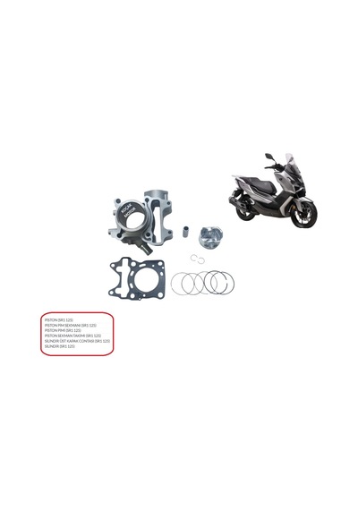 Voge Sr1 125 Silindir- Piston - Segman Takımı - Üst Kapak Conta Silindir Set