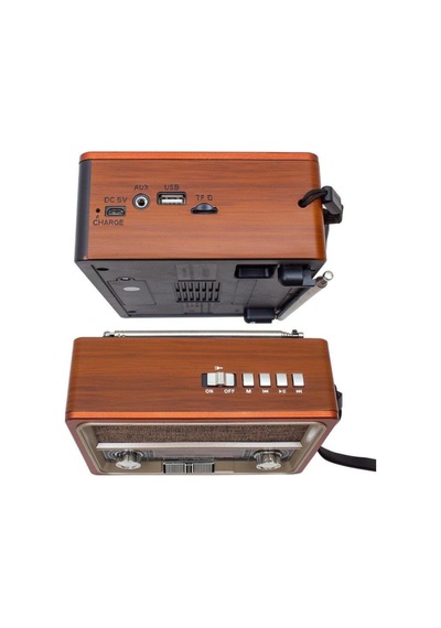 Everton Rt-305 Bluetooth. Usb/Sd/Aux/Fm 8 Band Radyo Ahşap