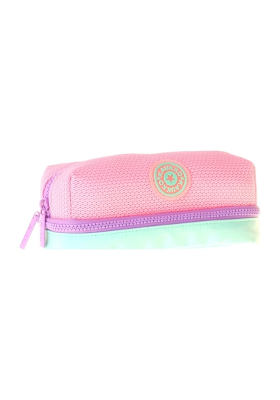 Kaukko Lilac İki Bölmeli Kız Çocuk Lila - Pembe Okul Kalemliği Kalem Kutusu - K1850 Çok Renkli