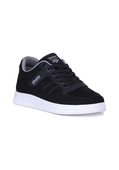Ghattix Erkek Yazlık Günlük Keten Sneaker Ayakkabı Siyah Siyah Siyah Siyah