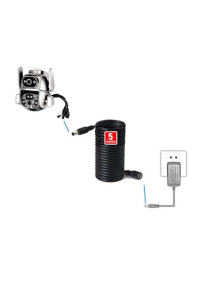 Concord Power Uzatma Kablosu 5 Metre Awg23 Erkek/dişi