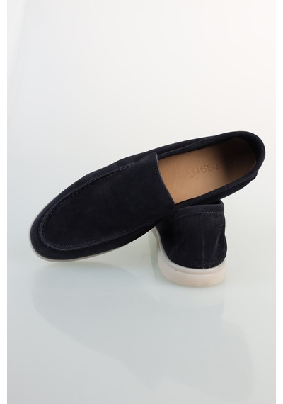 Bisse Erkek Süet Loafer Lacivert Ayakkabı Ayk25y25003 D39