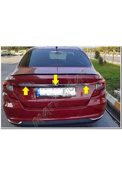 Markadan Fiat Egea Sedan Krom Bagaj Çıtası 2015 Sonrası Paslanmaz