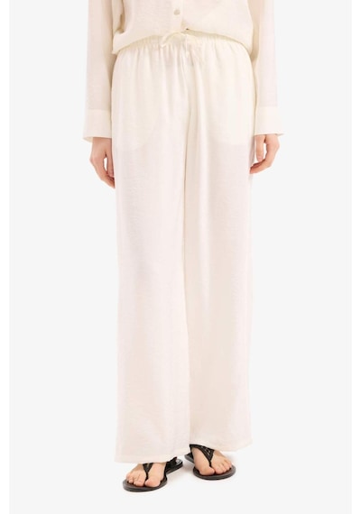 Defacto Regular Fit Esnek Belli Plaj Pantolonu-fall İn Love E1172ax25smwt16 Beyaz