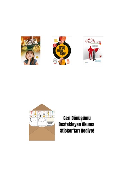 Çocuklar Nasıl Başarır + Her Şey Seninle Başlar + İnsan İsterse - Azmin Zaferi Öyküleri 5 + Okuma Sticker'ları