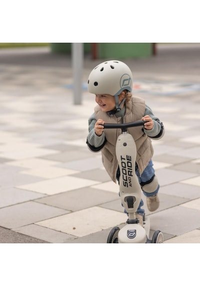 Scoot And Ride S-m Dizlik Ve Dirseklik Scooter Koruyucu Set Açık Gri 230926-00027 Gri