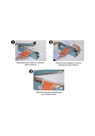 Poşet Yapıştırma Makinası 40 Cm