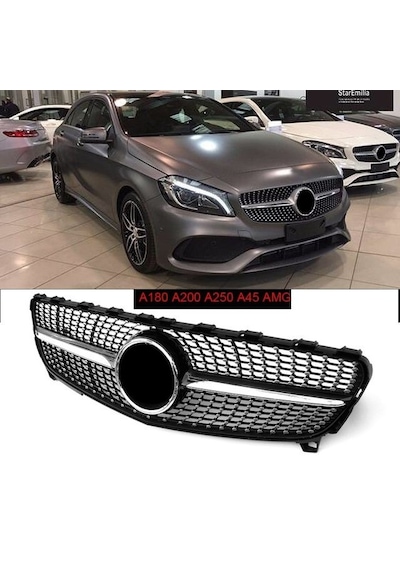 Mercedes W176 Diamond Amg Ön Panjur Izgara Seti 2016+ A Serisi
