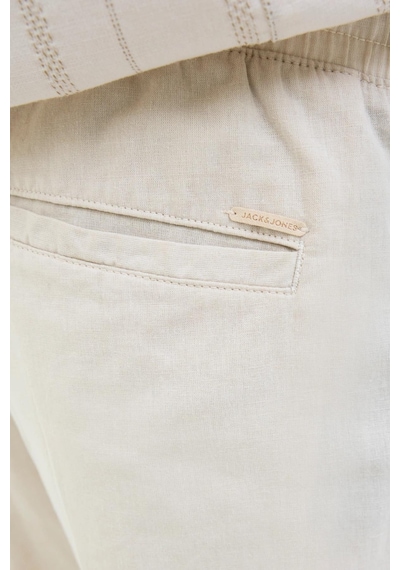 Jack & Jones Jpstkane Summer Linen Blend Erkek Jogger Keten Karışımlı Yazlık Pantolon Krem