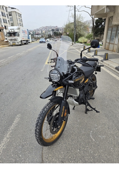 Motocam Royal Enfield Himalayan 450 Ön Cam 2023-2026 Model 49cm Şeffaf Renkli 4mm