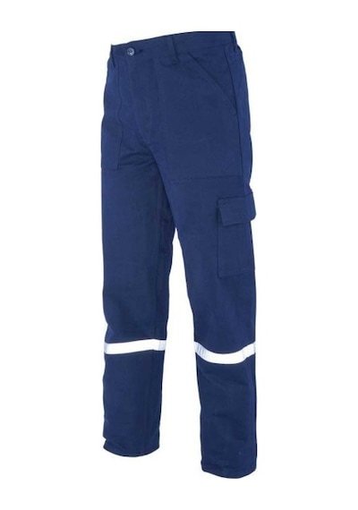 İş Takımı 7/7 Gabardin %100 Pamuk Kapitoneli Reflektörlü Lacivert