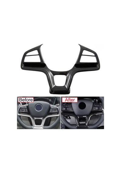 Red Lion Parts Byd Seal U Karbon Fiber Görünüm Direksiyon Trim Kaplama Abs Siyah