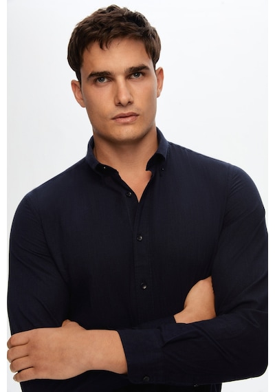 D'S Damat Ds Damat Slim Fit Lacivert Düğmeli Yaka %100 Pamuk Yazlık Flamlı Keten Görünümlü Gömlek 6HC02ORT63265 Lacivert D'S Damat Ds Damat Slim Fit Lacivert Düğmeli Yaka %100 Pamuk Yazlık Flamlı Keten Görünümlü Gömlek 6HC02ORT63265 Lacivert