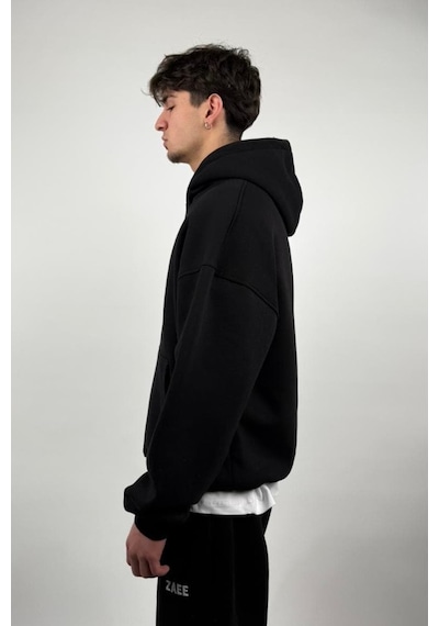Zaee Basic Oversize Hoodie siyah