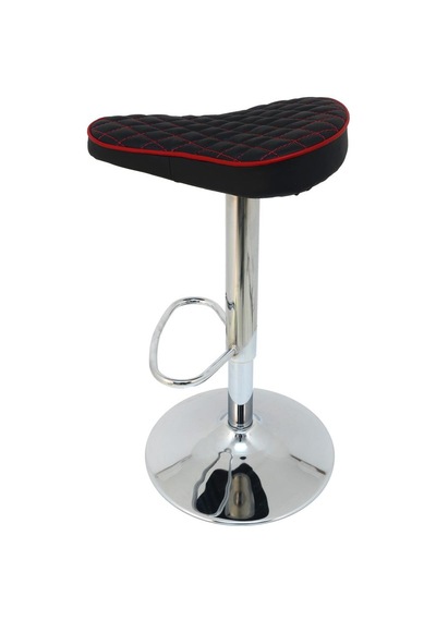 Mobilyakeyfi Boombar Bar Taburesi - Kırmızı Deri - 9538S0116