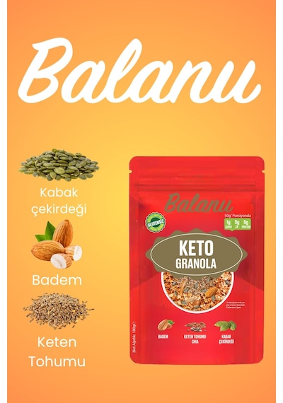 Keto Granola 200gr X3 Adet