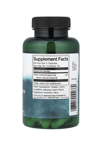 Swanson Vitamins, Tmg, 500 Mg, 90 Capsules