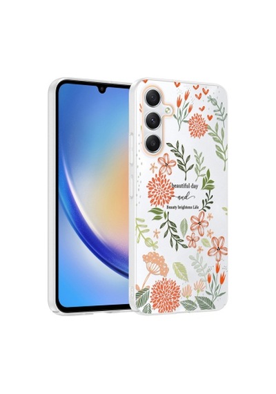 Samsung Galaxy Uyumlu A55 Kılıf Kamera Korumalı Desenli Zore Klip Kapak Samsung Galaxy Uyumlu A55 Zore - Beautiful