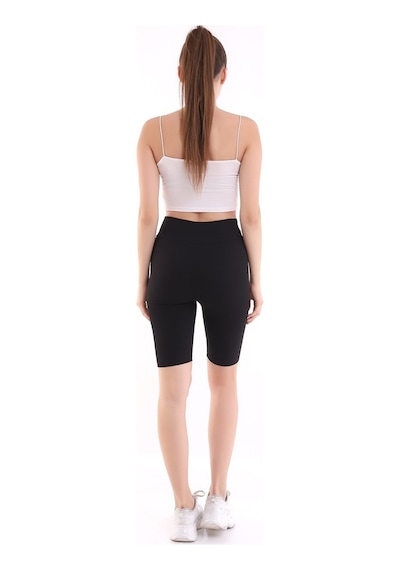 Self Clothing Kadın Siyah Yüksek Bel Fitilli Dayanıklı Örme Kumaş Toparlayıcı K