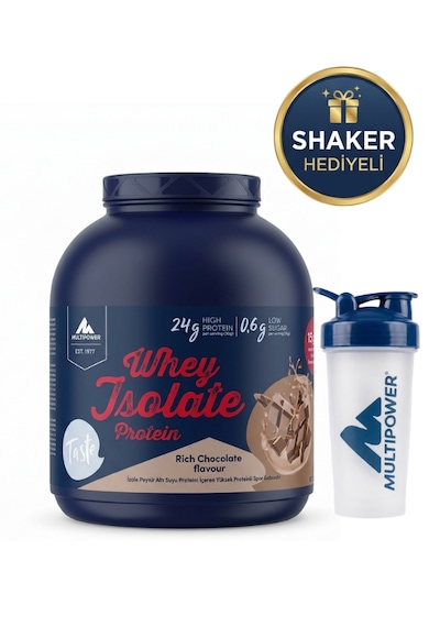 Multipower Whey Isolate Protein 2000 Gr Çikolata Aromalı + Shaker
