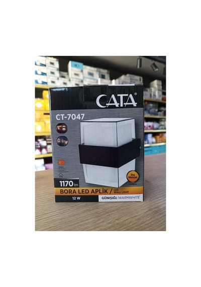 Astec Ct-7047 Çift Yönlü Prizma Bora Led Aplik 10w Gün Işığı 3200k Iç Mekan Ve Dış Mekan Siyah