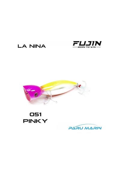 Fujin La Nina Maket Balık Su Üstü Popper 051 Pinky