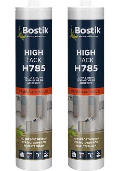 Bostik H785 High Tack 290 Ml 2 Adet Ultra Güçlü Yapıştırıcı Taş Beton Ayna Cam Seramik