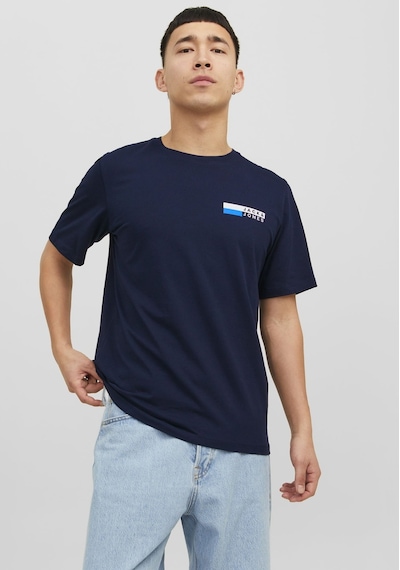 Jack & Jones Göğüs Baskılı Tişört - Corplogo 12233999 Lacivertvert Lacivert