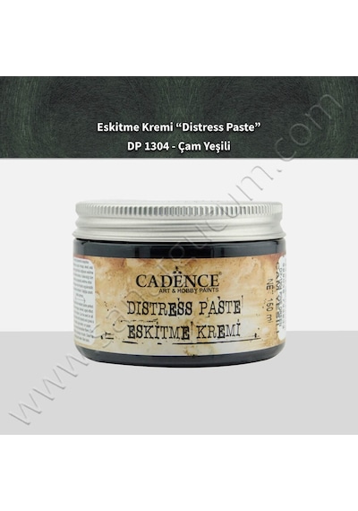 Cadence Distress Paste Eskitme Kremi 150 Ml. Çam Yeşili