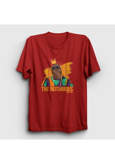 Presmono Unisex King The Notorious Bıg T-shirt Kırmızı