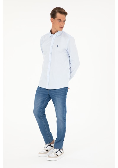 U.s. Polo Assn. Erkek Açık Mavi Gömlek Basic 50282614-vr003 Açık Mavi