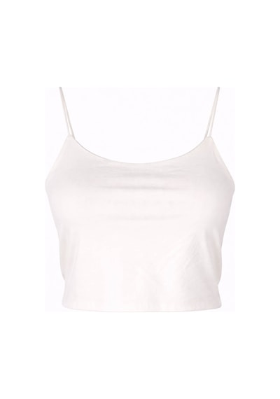 Trender 582-04 Crop Lastik Askı Ekru Kadın Atlet 26yl71595017