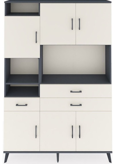 Arges Dolap 9 Raflı 3 Çekmeceli 6 Kapaklı 132x30x195 Antrasit-aytaşı/aytaşı Aytası/aytası Arges Dolap 9 Raflı 3 Çekmeceli 6 Kapaklı 132x30x195 Antrasit-aytaşı/aytaşı Aytası/aytası