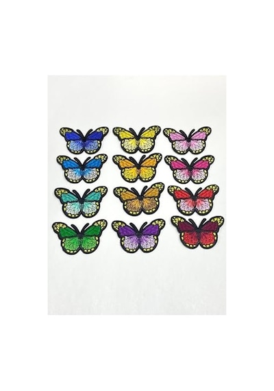 Kelebek Arma/ütü İle Yapışan Arma / 7x4 Cm /b10/, Saks