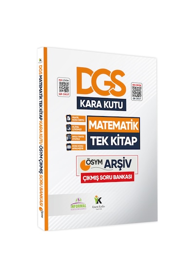 Dgs Matematiğin Kara Kutusu Tek Kitap Dijital  Çözümlü Konu Özetli Ösym Çıkmış Soru Bankası
