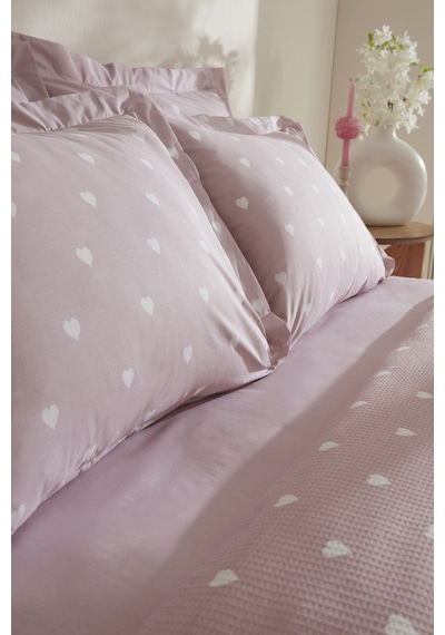 Karaca Home Amour %100 Pamuk Çift Kişilik Pike Takımı Pembe Pembe