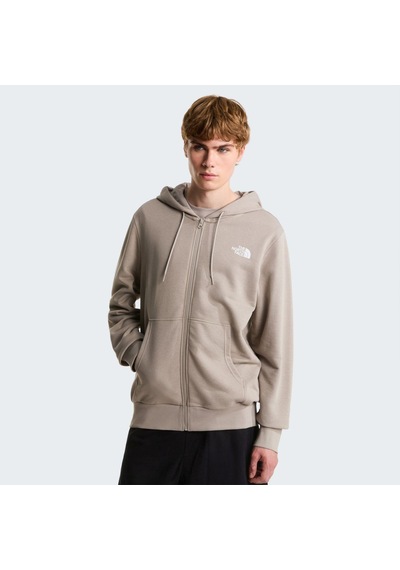 The North Face M Sımple Dome Lıght Regular Full Zıp Hoo Erkek Sweatshirt Nf0a8gq72mb1 Gri