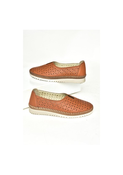 Fox Shoes U555300203 Taba Hakiki Deri Comfort Ortopedik Taban Kadın Ayakkabı Taba-hakiki Deri Taba