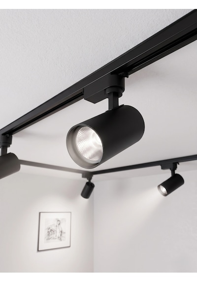 1 Adet Noas Yl29 3101 Paris 30w Siyah Kasa Ray Spot 6400k Beyaz Işık