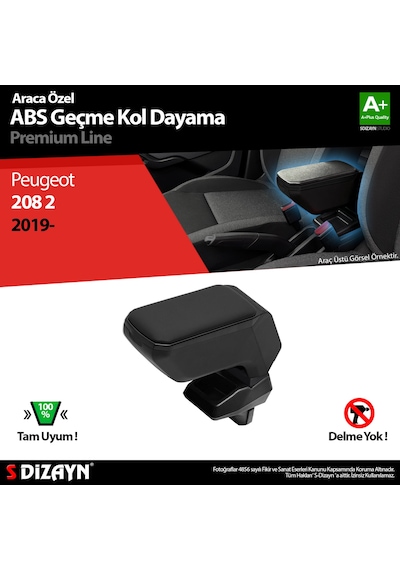 S-dizayn Peugeot 208 2 Kol Dayama Kolçak Geçmeli Abs Siyah 2019 Üzeri A+kalite