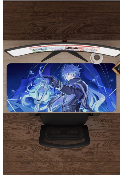 Flins Genshin Impact Anime Oyuncu V1 - 90x40 Xxl Gaming Mouse Pad Fare Altlığı