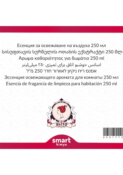 Temizlik Ferahlığı Oda Kokusu Esansı 250 Ml