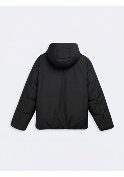 LTB Relaxed Fit Şişme Kapüşonlu Siyah Mont