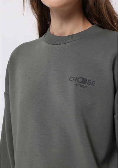 Colin's Colins Regular Fit Yuvarlak Yaka Nakışlı Kadın Yeşil Sweatshirt Cl1076363 Q1.v2 Sag Sage Colin's Colins Regular Fit Yuvarlak Yaka Nakışlı Kadın Yeşil Sweatshirt Cl1076363 Q1.v2 Sag Sage