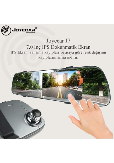 Joyecar® J7 7" Ips Dokunmatik Ekran Dual Lens Full Hd Araç Kamera