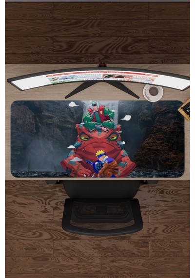 Naruto Anime V4 - 90x40 Xxl Gaming Kauçuk Kaymaz Taban Mouse Pad Fare Altlığı