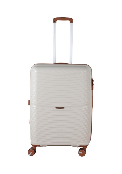 Mçs Group V379 Aura Y.üretim Pp Valiz 65 Cm S21yy100014265 11139 Kemik/kahverengi