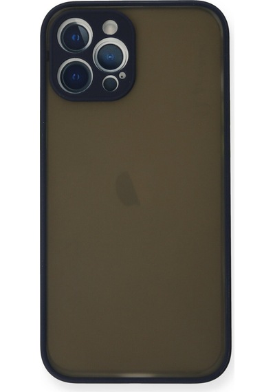Apple iPhone Uyumlu - 12 Pro Max Kılıf Montreal Silikon Kapak - Lacivert