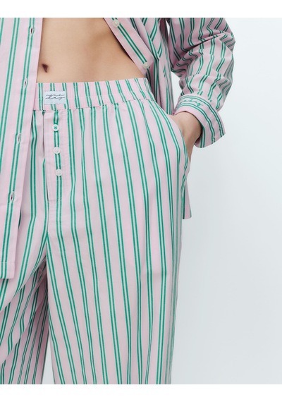 Marks & Spencer Poplin Pijama Altı Pembe